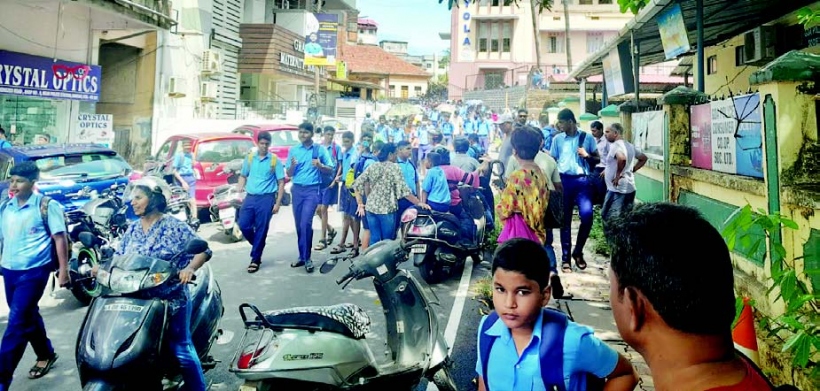 Margao Traffic Cell draws up rough plan to decongest school zone