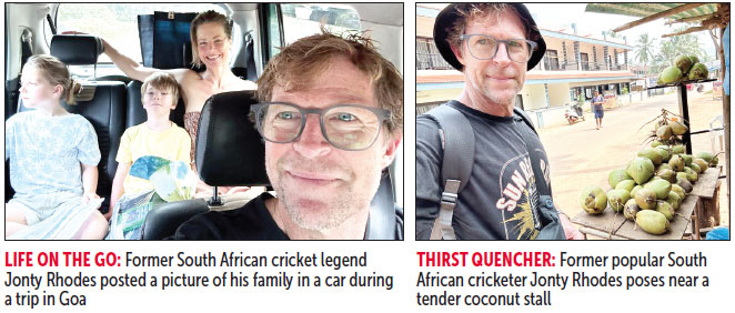 The world’s best ever fielder Jonty Rhodes & fly have moved to Agonda