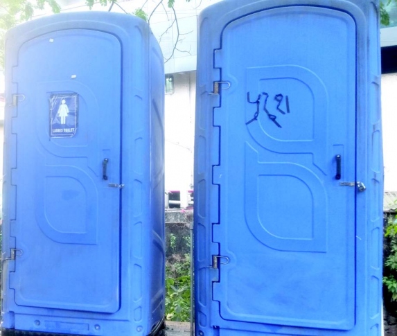 Portable loos set up at Ponda bus stand, but few passengers choose to use them 