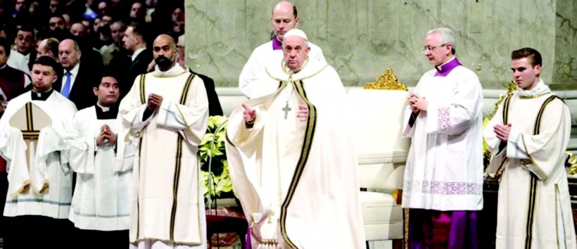 A Goan Deacon was on the right hand of Pope Francis at the Christmas Eve Mass at the Vatican