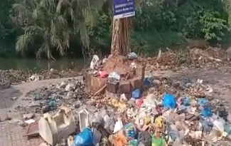 Mapusa citizens raise concerns over growing garbage menace at Tar River
