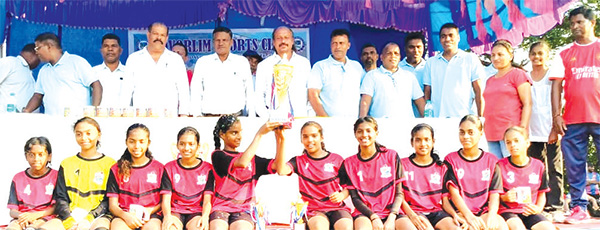 Perpetual HS Navelim U-14 women football champions