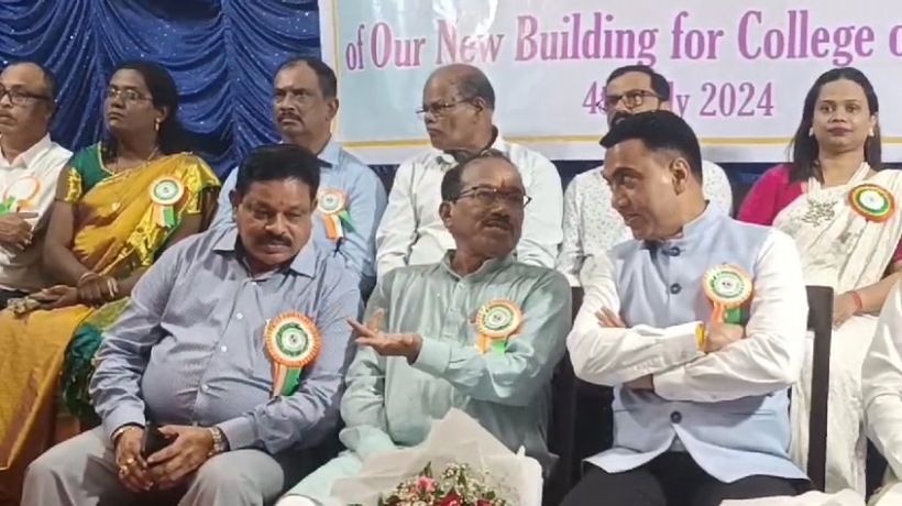 CM goes to Parsekar’s College, praises his role as ex Health Minister