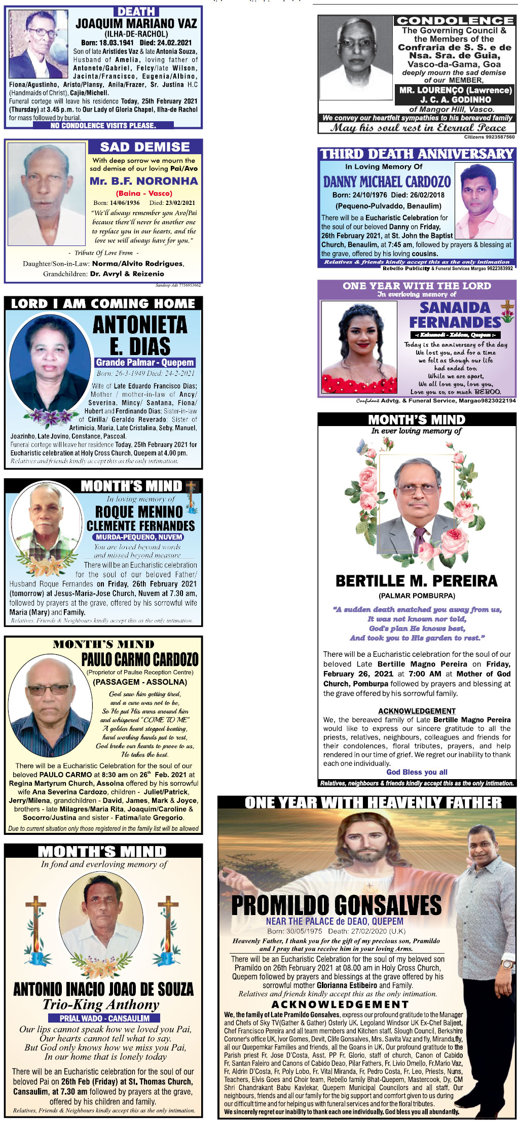 obituaries for today